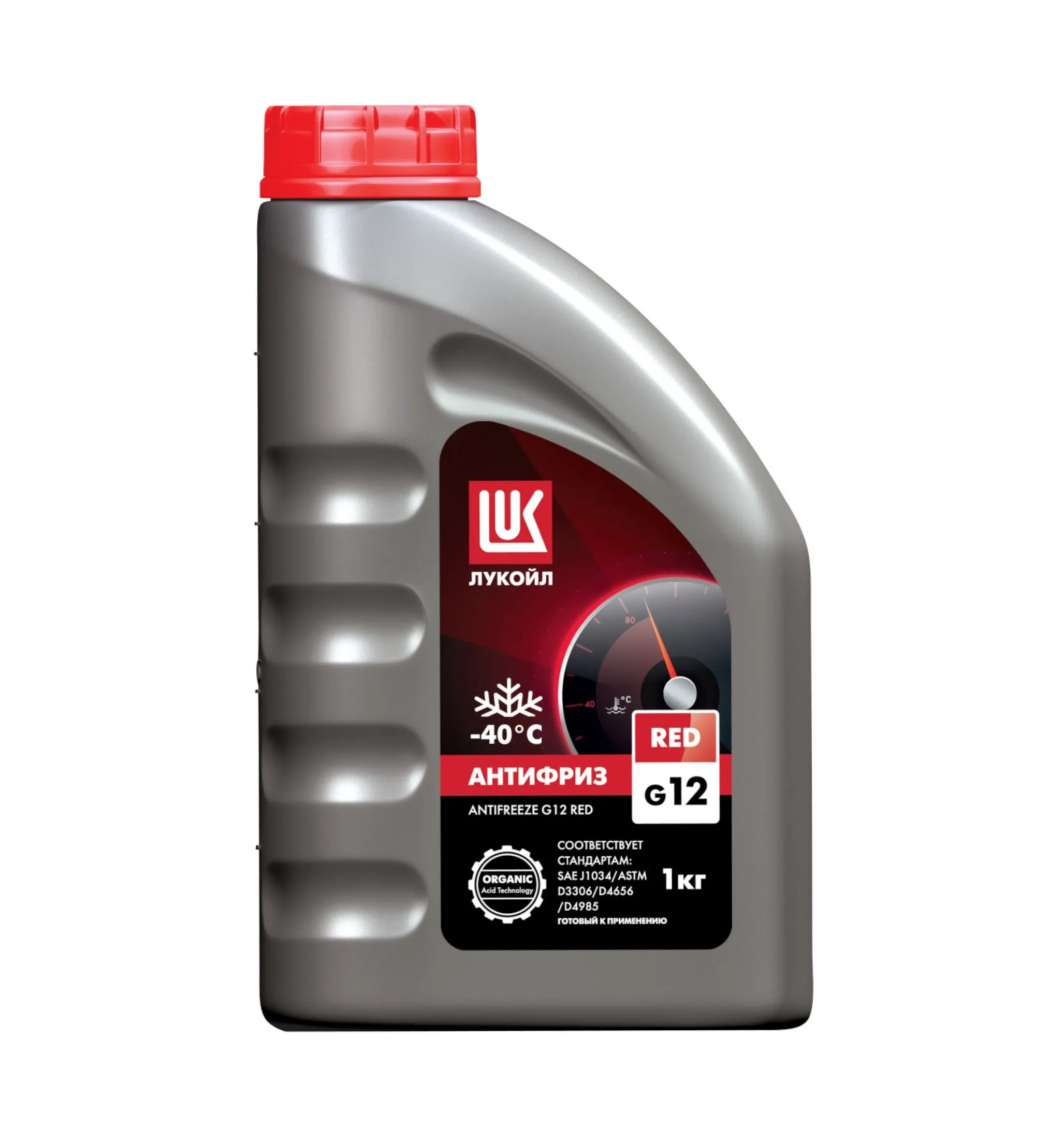 Антифриз Лукойл G12 RED, канистра 1 кг