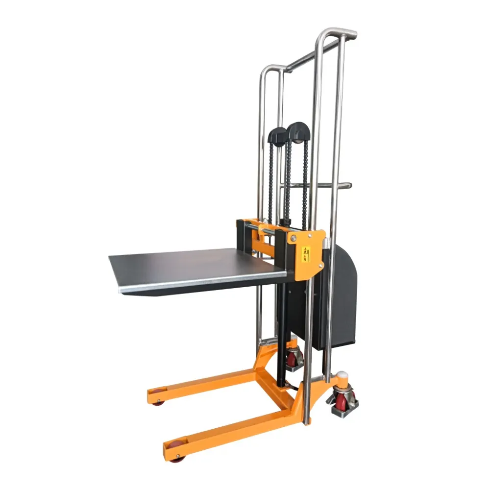 Гидравлический штабелер платформенный с электроподъемом JHLIFT EPS400-1500, г/п 400 кг, в/п 1500 мм