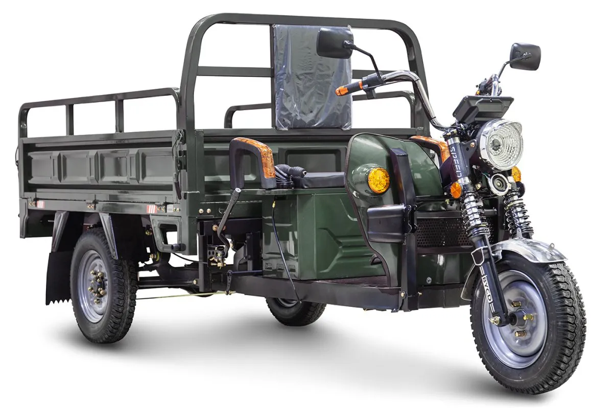 Грузовой электротрицикл Rutrike D4 1800 60V1500W зеленый