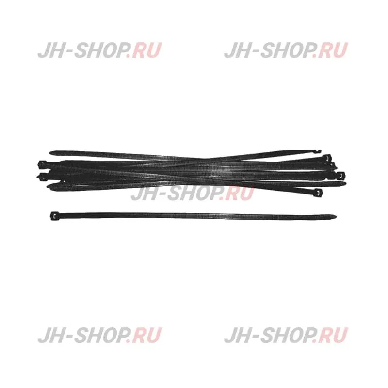Хомут пластиковый черный/белый, длина 100-200мм Kroft