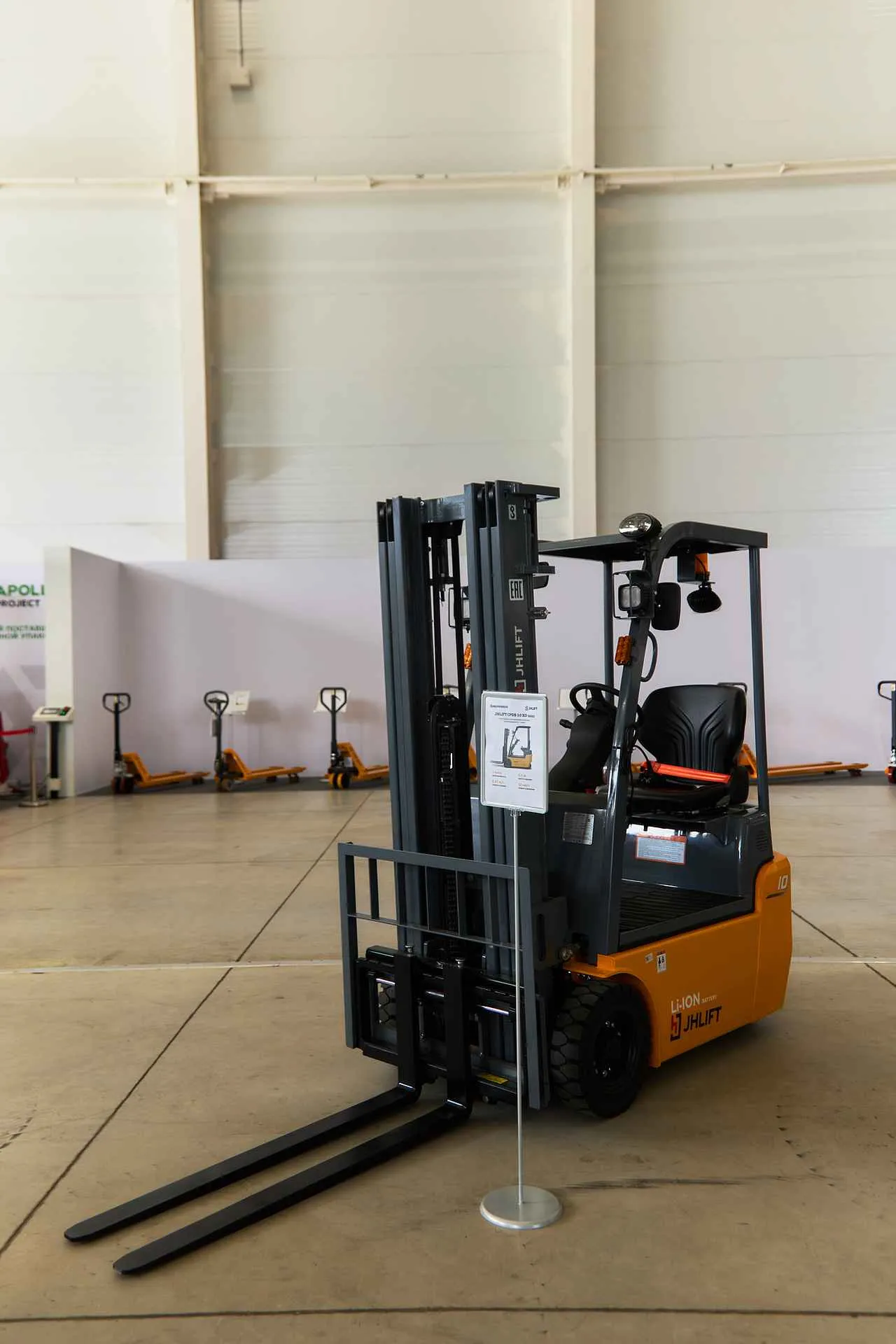 Электрический погрузчик JHLIFT CPDS 10X mini, 2000-4500 мм, трехопорный, АКБ Li-Ion / свинцово-кислотная