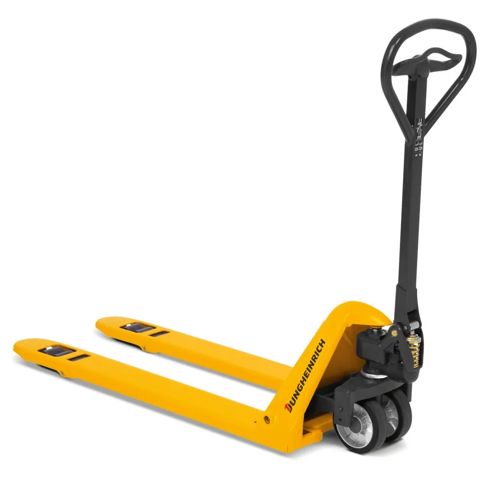 Низкопрофильная гидравлическая тележка (рохля) Jungheinrich AM 15L C-BN, 1500 кг, 1150х520 мм, с резиновыми колесами