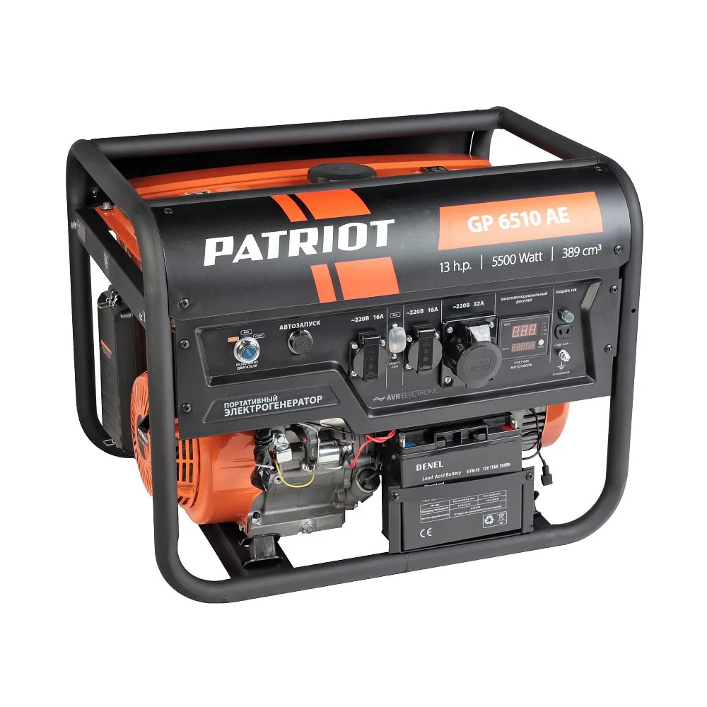 Генератор бензиновый PATRIOT GP 6510AE