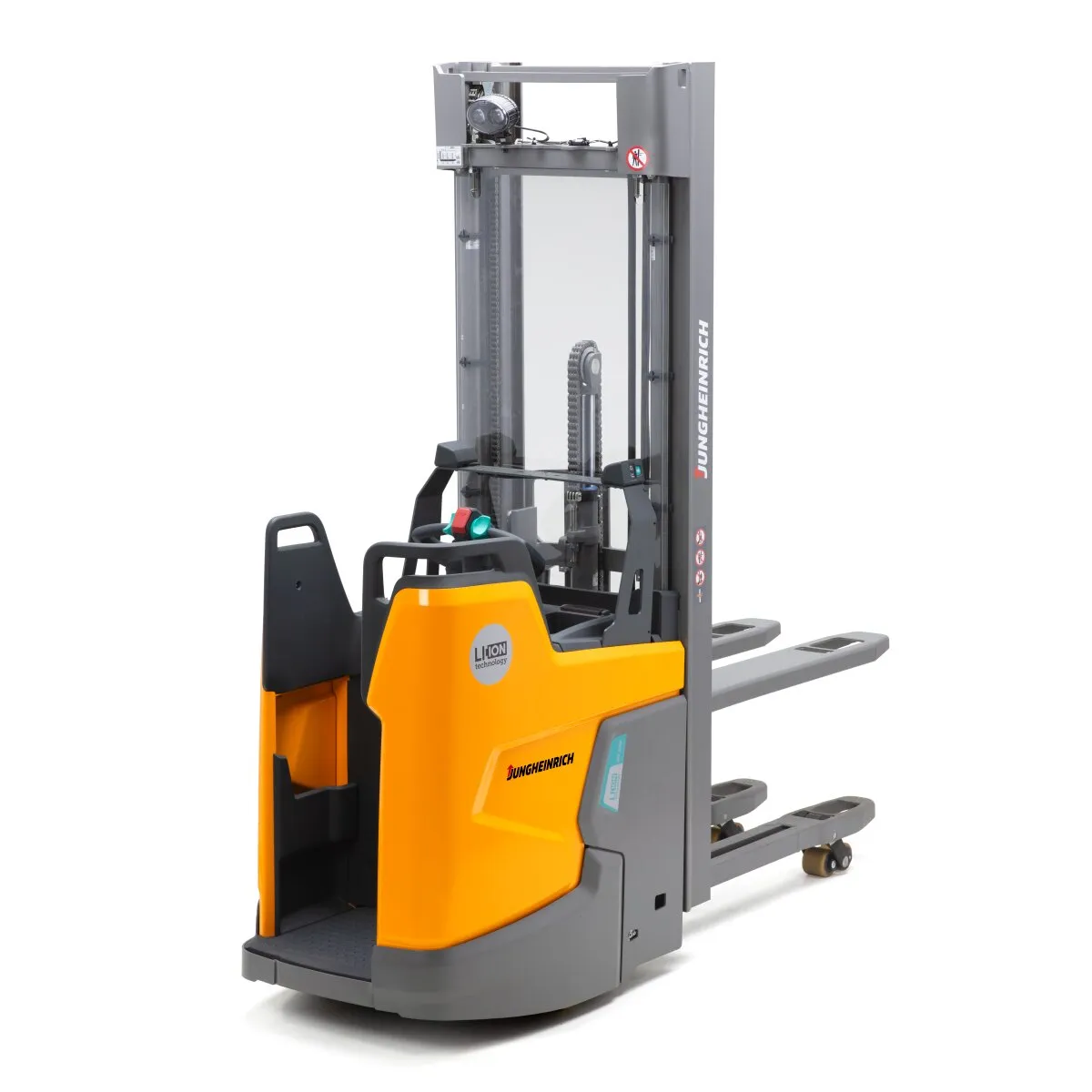 Штабелер электрический самоходный Jungheinrich ERC 214zi DZ, 4690 мм с площадкой для оператора