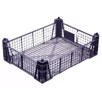 Ящик 400х300х110 прямая сетка чёрный