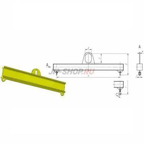 Траверса Тип I - 6.0 т-900 (линейная, захват за центр)