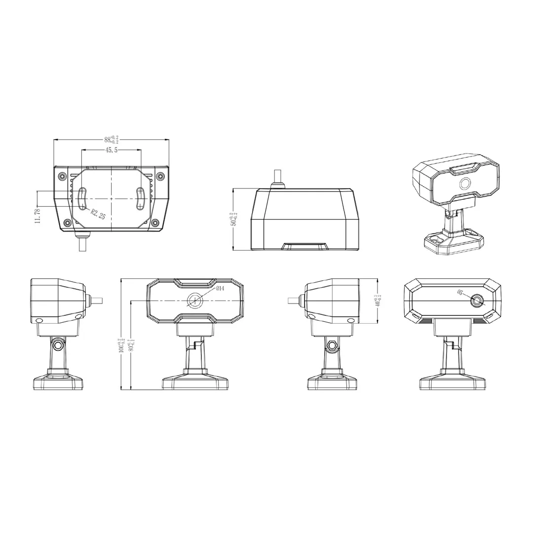 Видеокамера контроля состояния водителя AHD1080P (Антисон) TX-DS-10801X