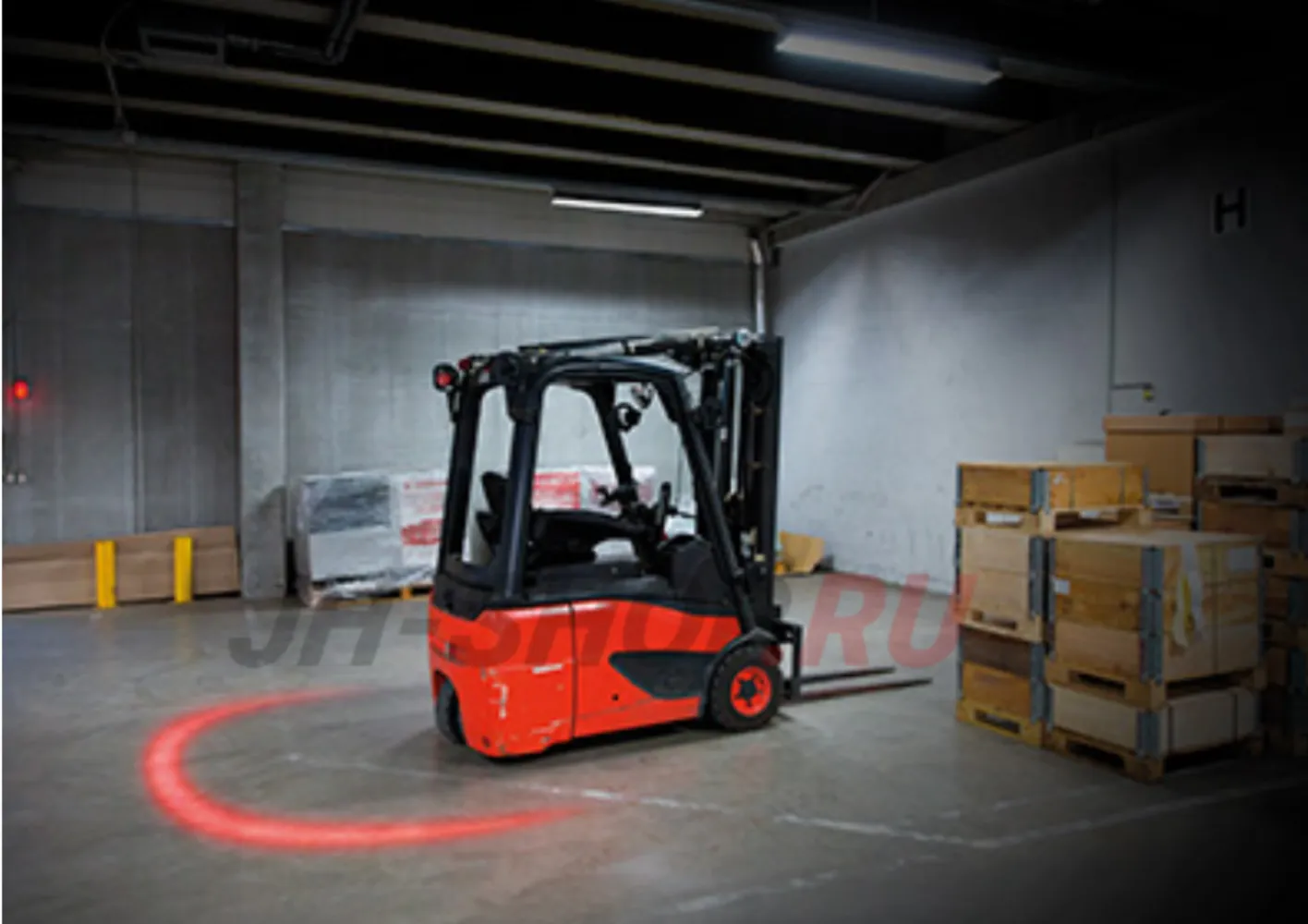 Светодиодная фара для погрузчиков SAE «RED SPOT» 9-110V 6W