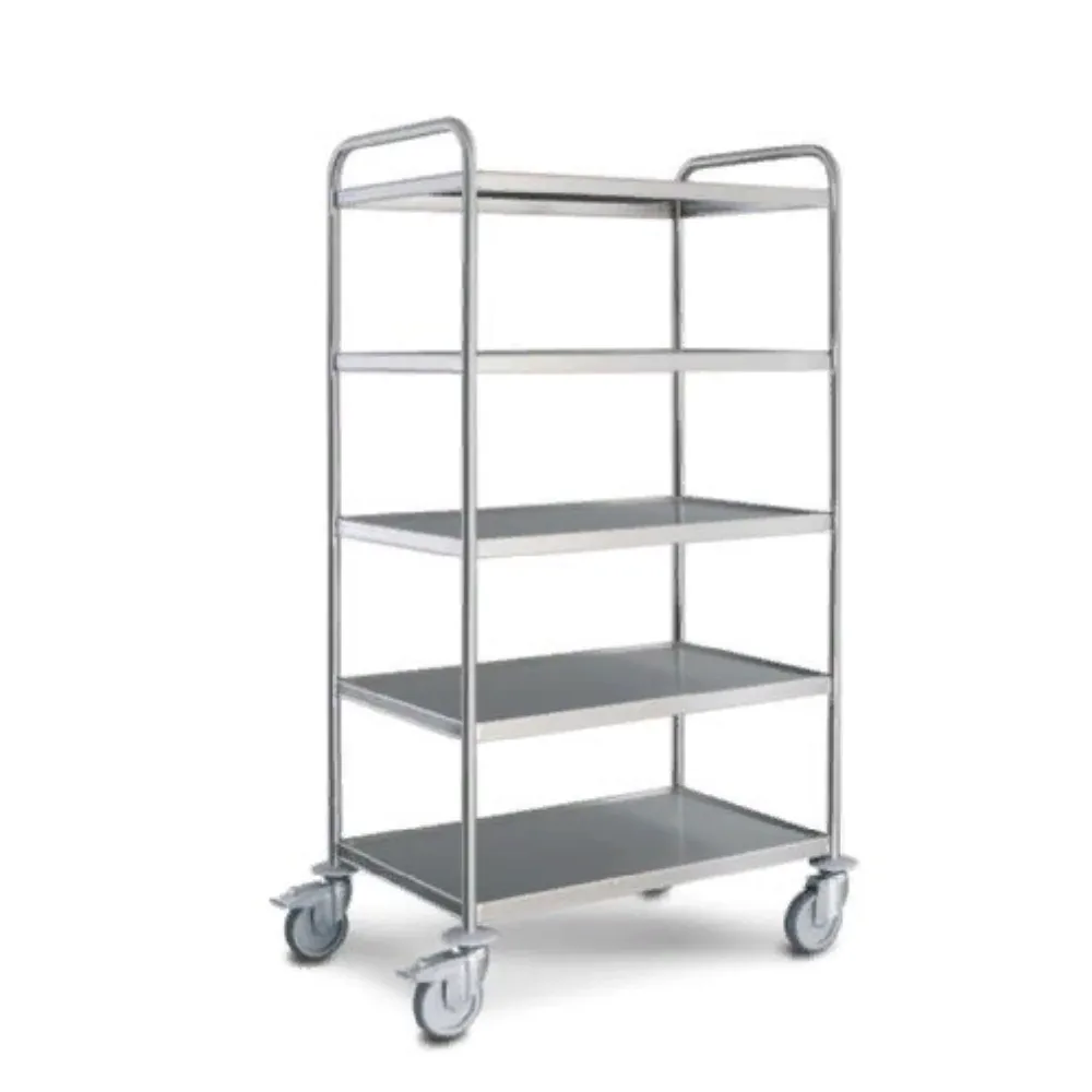 Сервировочная тележка SW, стандартное исполнение -5 полок Hupfer