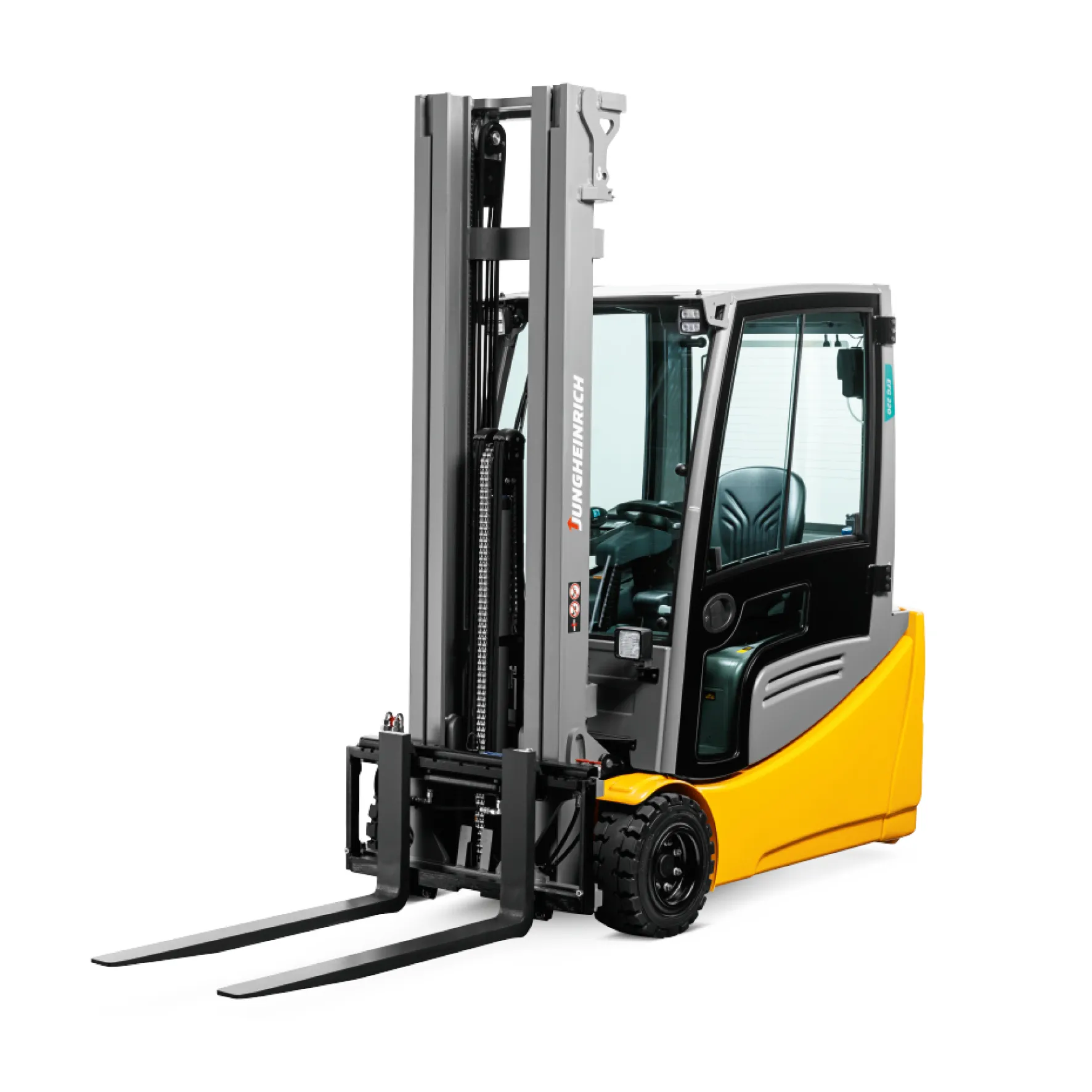 Электрический погрузчик Jungheinrich EFG 220 DZ, 4640 мм с Т-образной станцией для замены АКБ