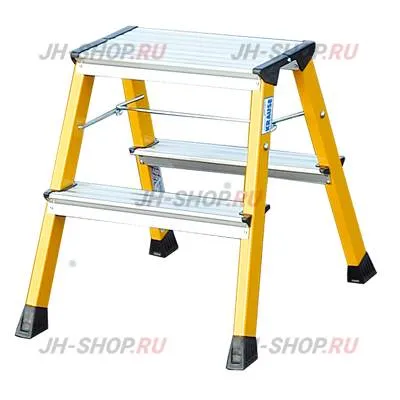 Krause ROLLY Двусторонняя складная подставка, синий/ желтый/ алюминиевый цвета