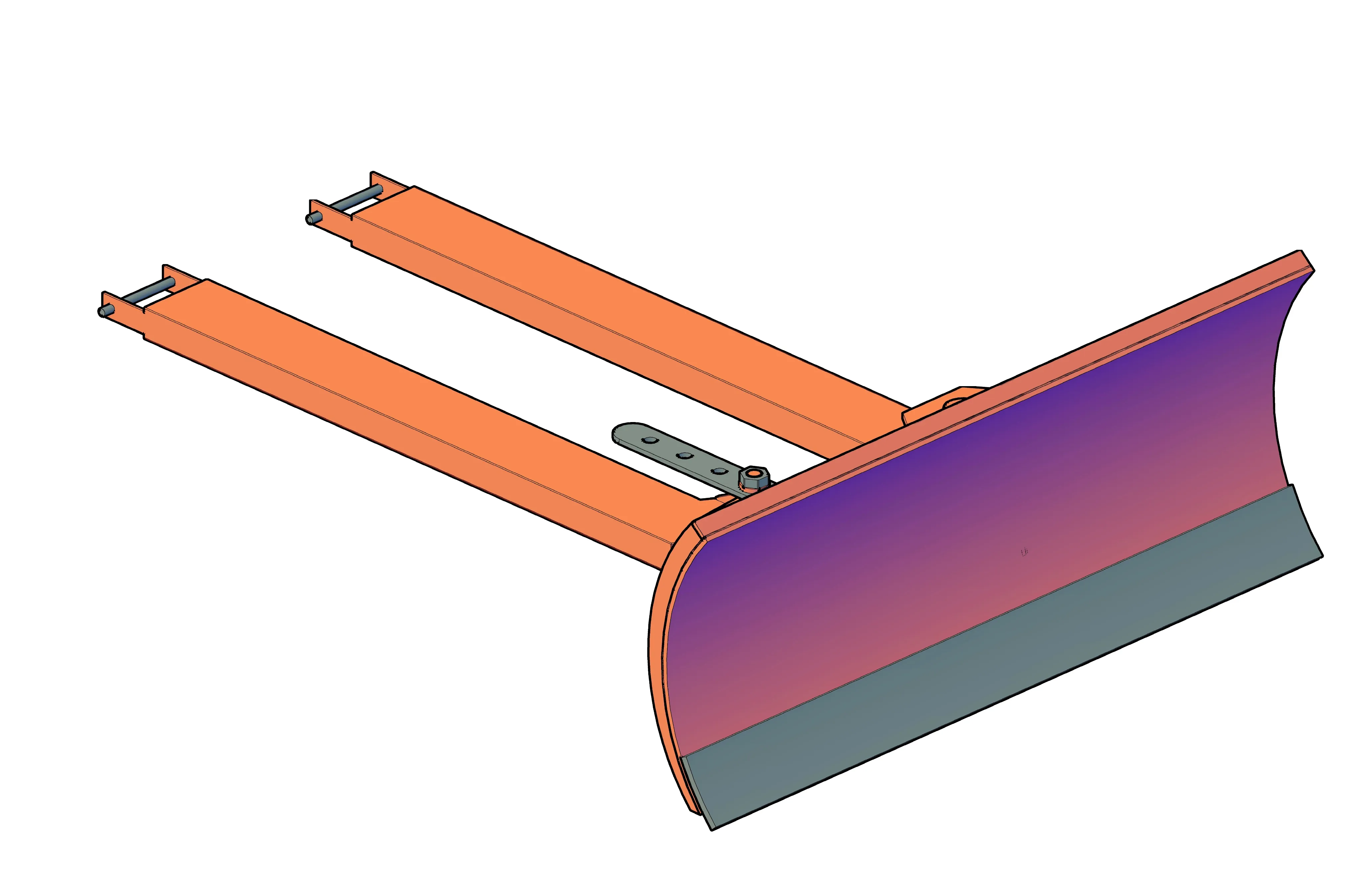 Отвал для уборки снега и сыпучих грузов MLC РН