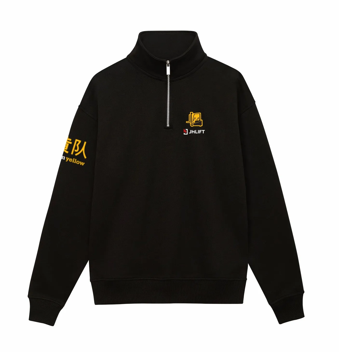 Толстовка на молнии JHLIFT черная унисекс