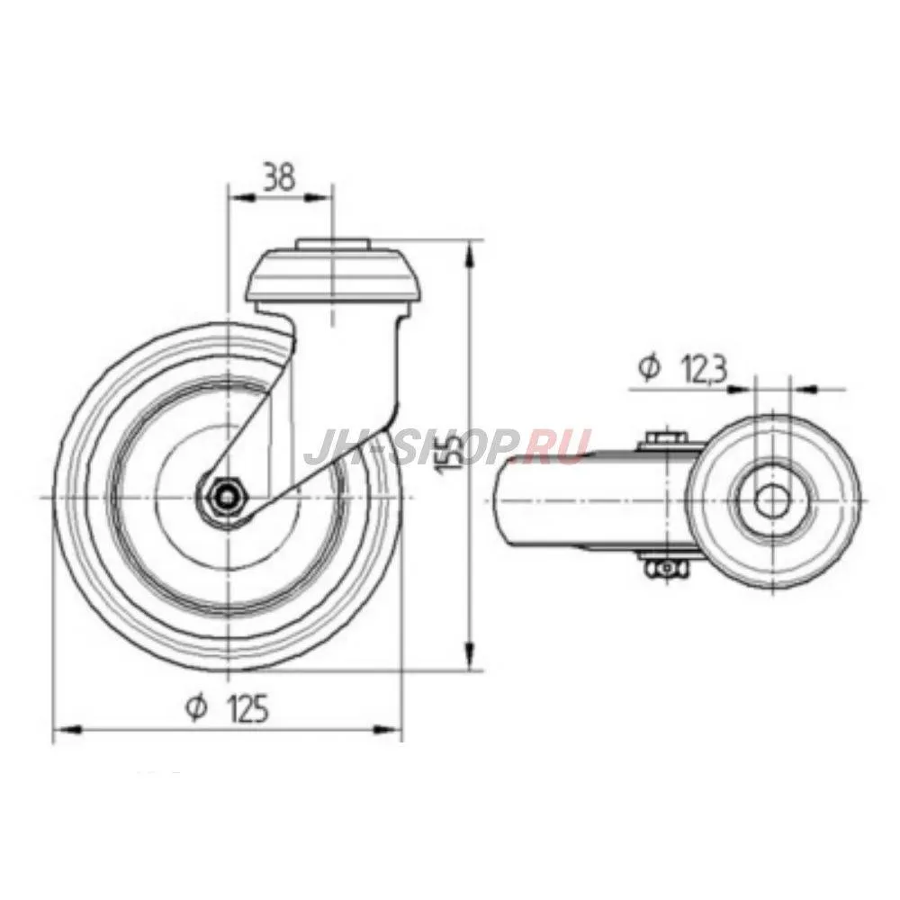Колесо Tente STORA 2370PJP125P30-13