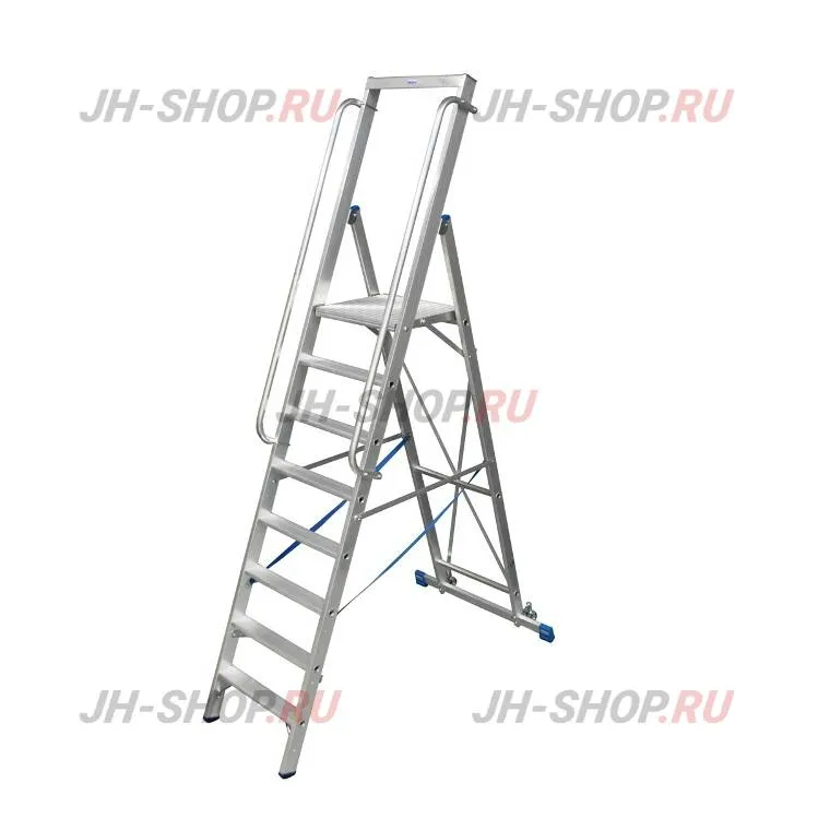 Krause STABILO Стремянка на роликах, рабочая высота 3400-5300мм