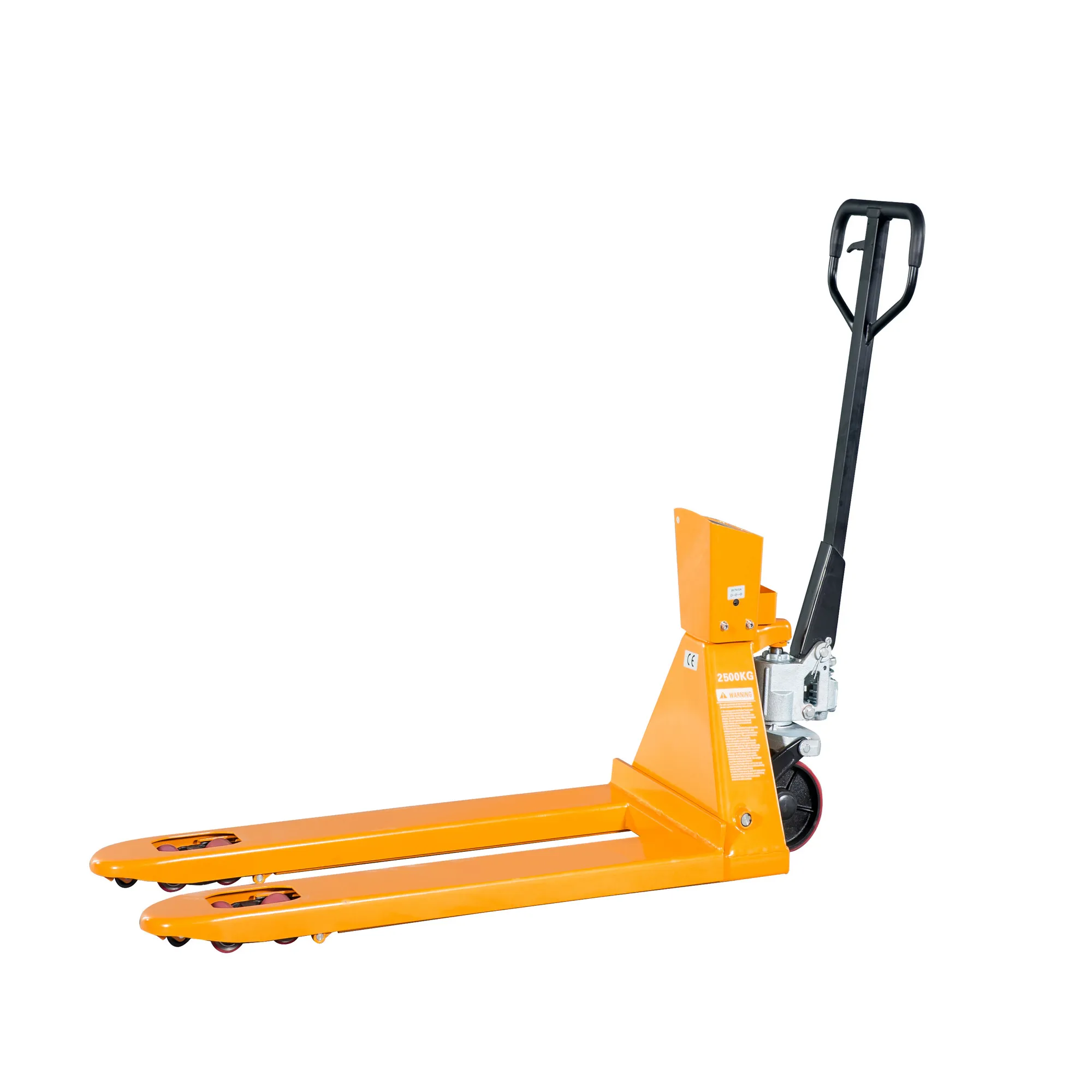 Весовая гидравлическая тележка (рохля) с принтером JHLIFT WH-25ES-P, 2500 кг, 1150х540 мм, с полиуретановыми колесами