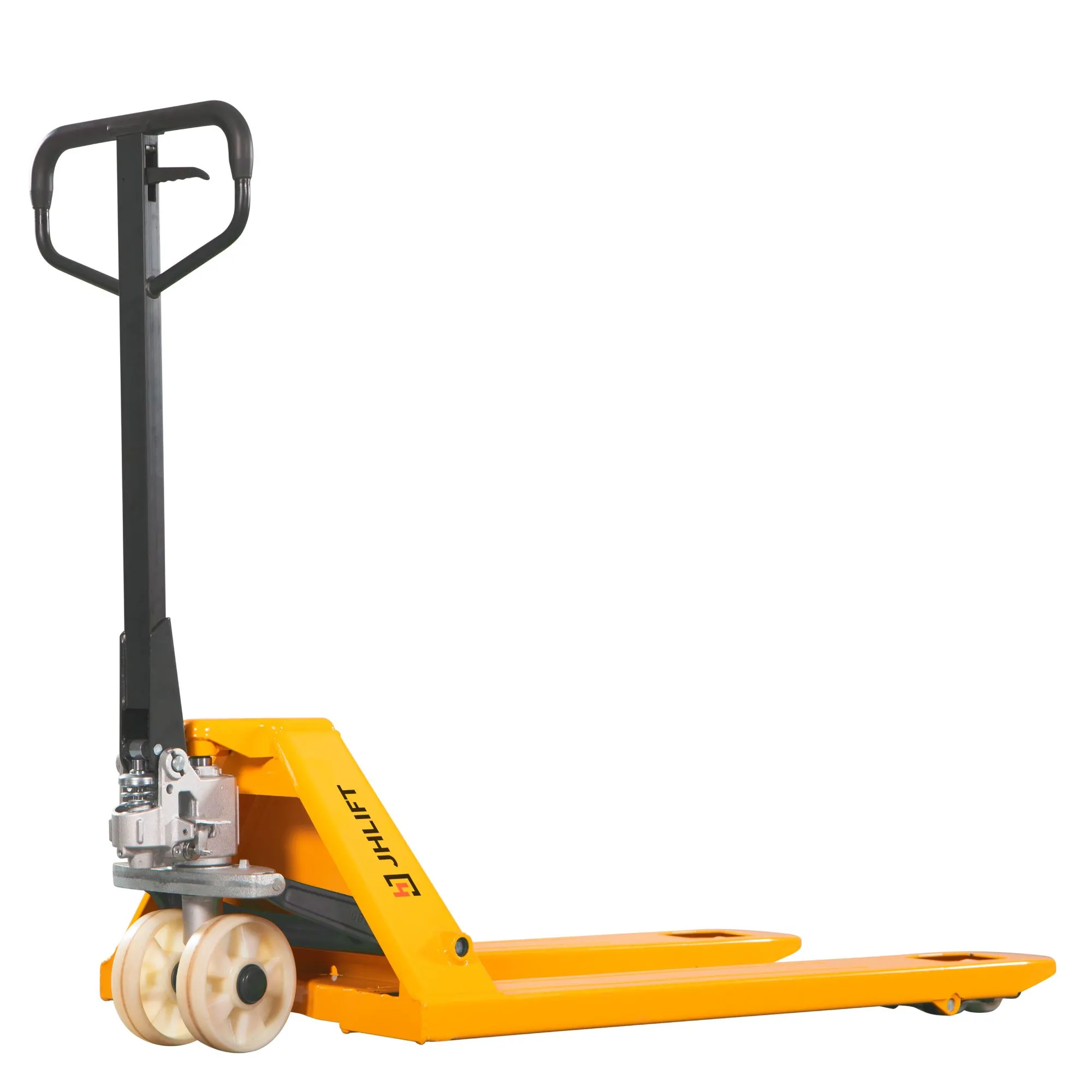 Гидравлическая тележка (рохля) JHLIFT BF25-H, 2500 кг, 1150х550 мм, усилен., с нейлоновыми колесами