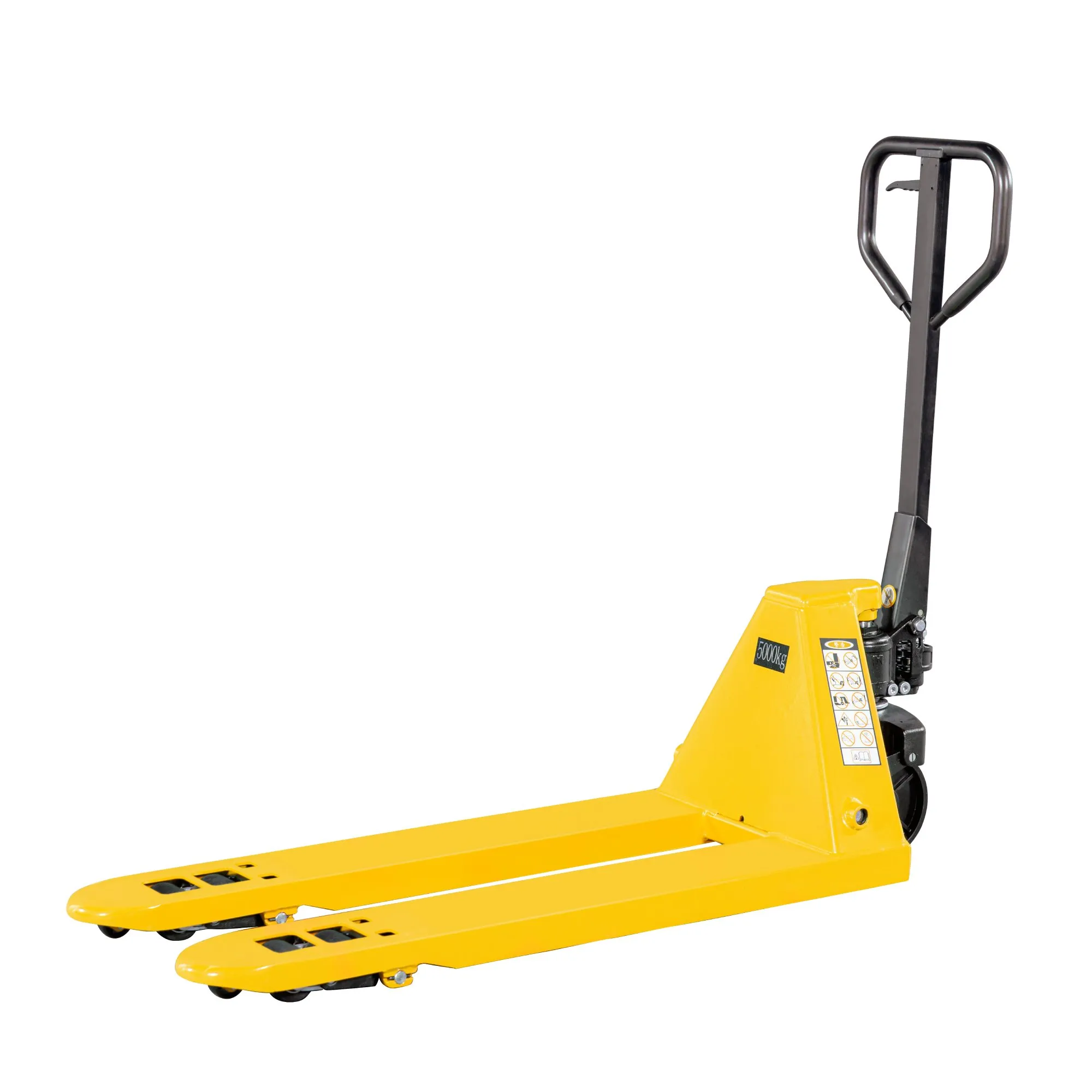 Большегрузная гидравлическая тележка (рохля) JHLIFT AC50-H, 5000 кг, 2000х550 мм, с металлическими колесами