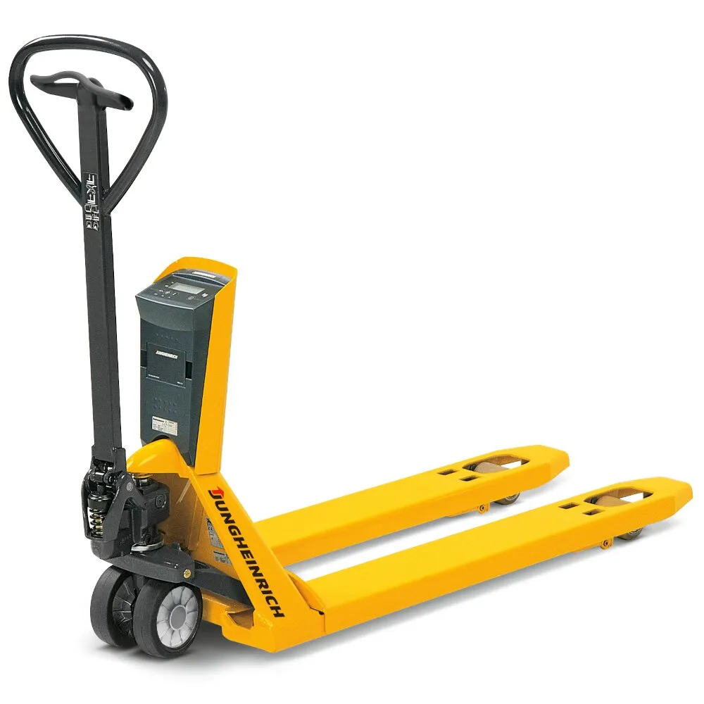 Весовая гидравлическая тележка (рохля) Jungheinrich AMW 22P V-BV, 2200 кг, 1150х540 мм, с полиуретановыми колесами