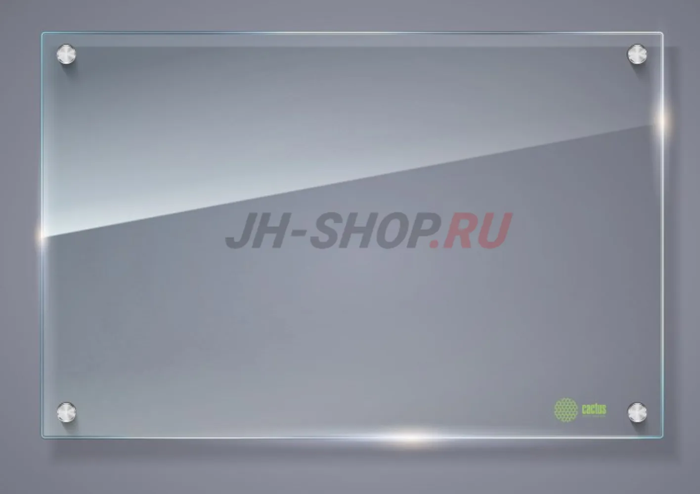 Доска стеклянная Cactus CS-GBD-65x100-TR (прозрачное стекло)