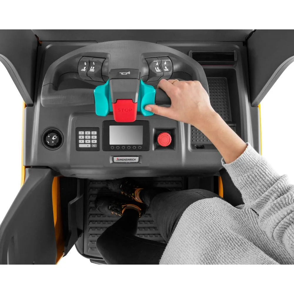 Штабелер электрический самоходный Jungheinrich ERC 216zi DZ, 5250 мм с площадкой для оператора