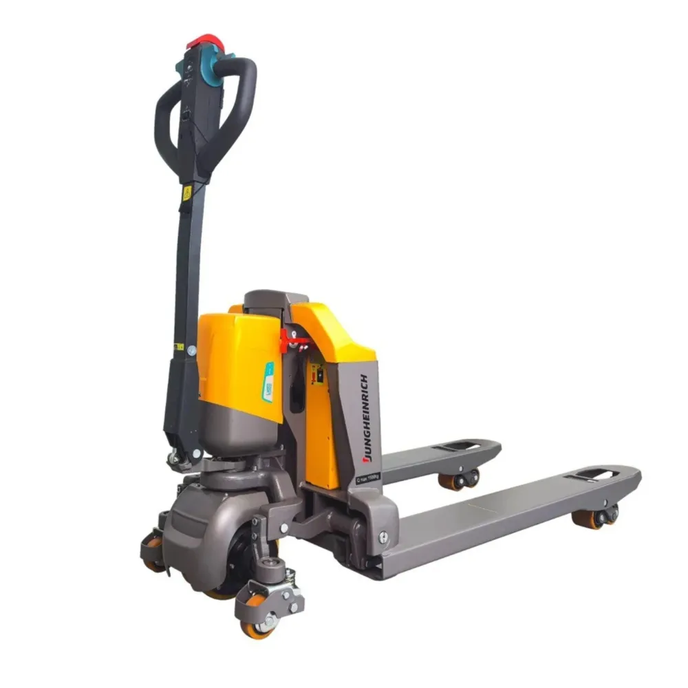Тележка электрическая самоходная Jungheinrich PTE 15Q, Li-Ion с батареей 24V, 50Ah, 1500 кг, 1150 x 540 мм, с колесами баланса