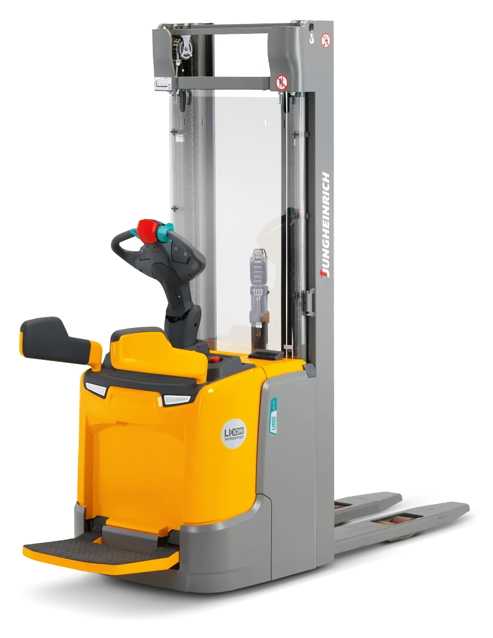 Штабелер электрический самоходный Jungheinrich ERC 216 DZ, 4590 мм с откидной площадкой оператора