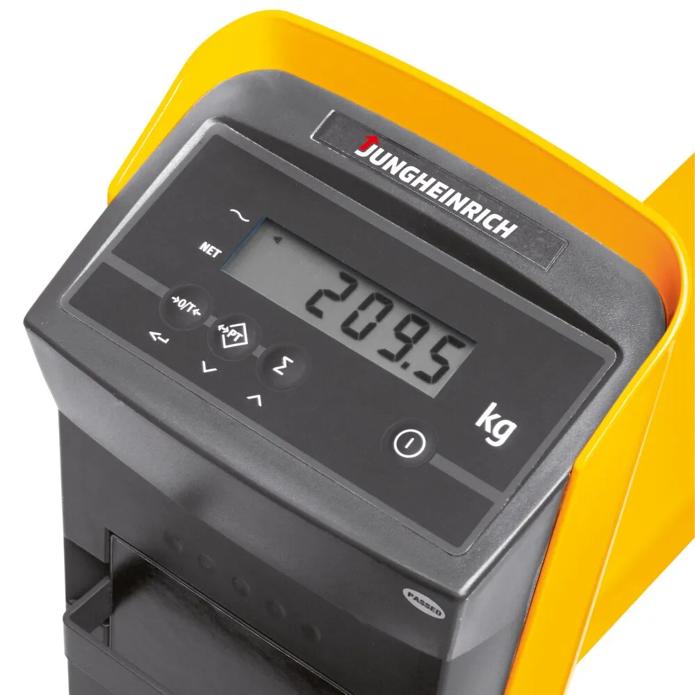 Весовая гидравлическая тележка (рохля) Jungheinrich AMW 22P C-BV, 2200 кг, 1150х540 мм, с резиновыми колесами