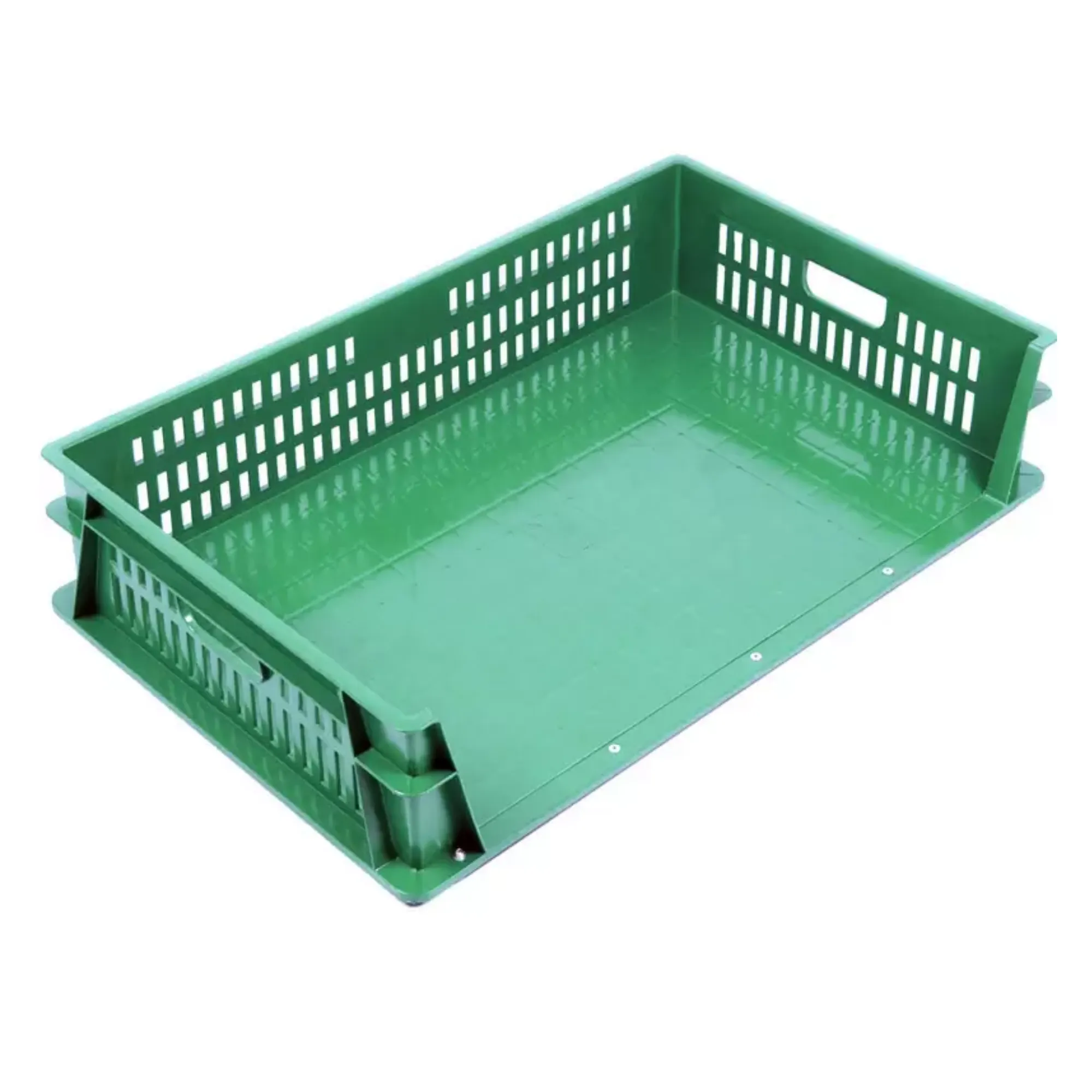 Ящик Tara 740х465х95 (дно сплошное, стенки перфорированные, 3-х бортный)