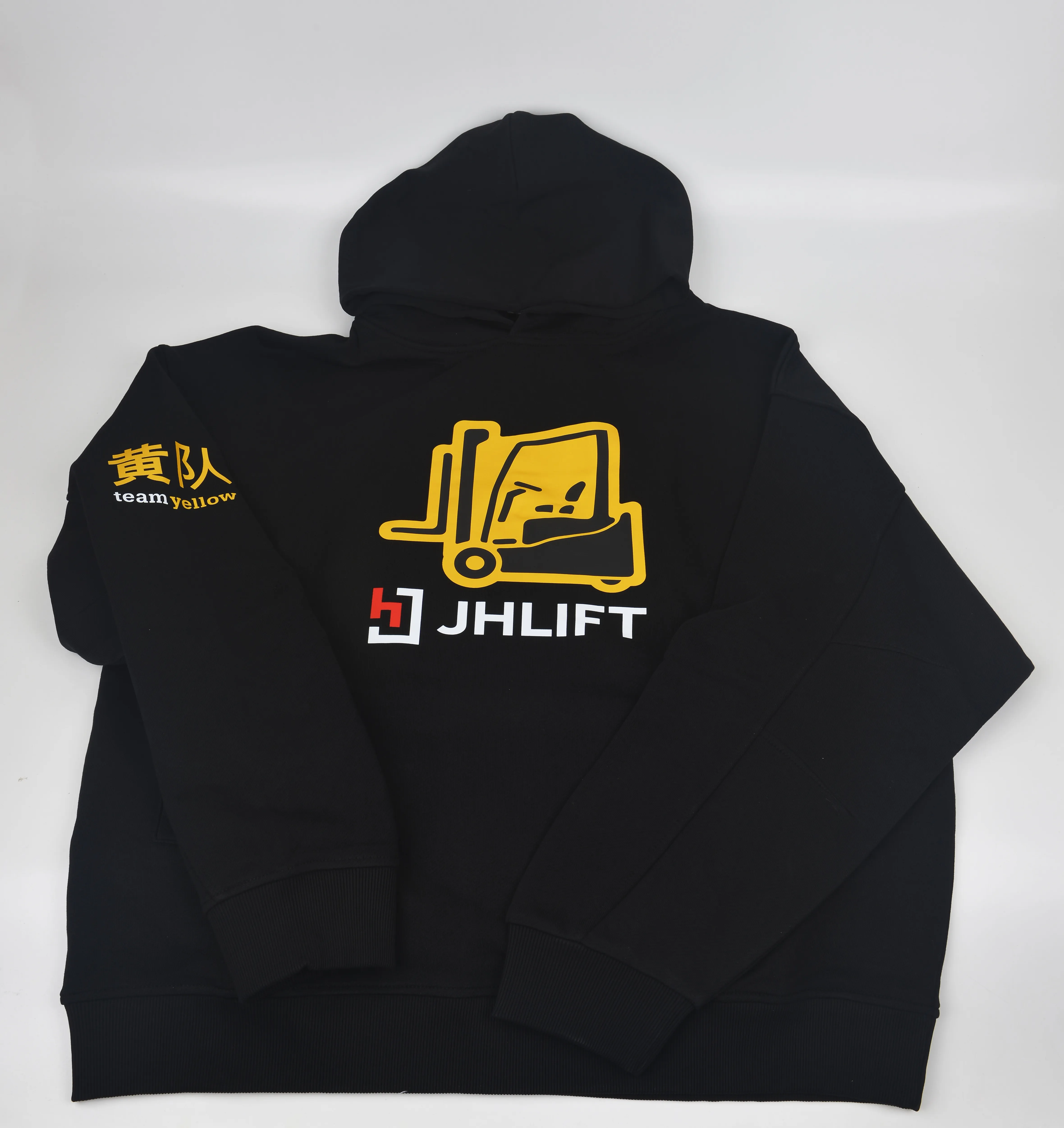 Толстовка с капюшоном JHLIFT черная унисекс