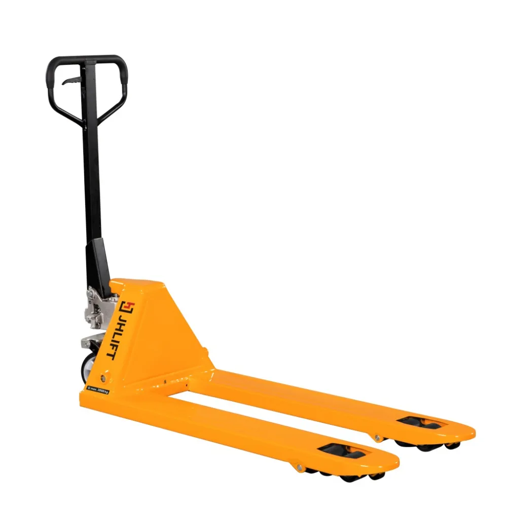 Гидравлическая тележка (рохля) JHLIFT BF30-H, 3000 кг, 1150х550 мм, с резиновыми колесами