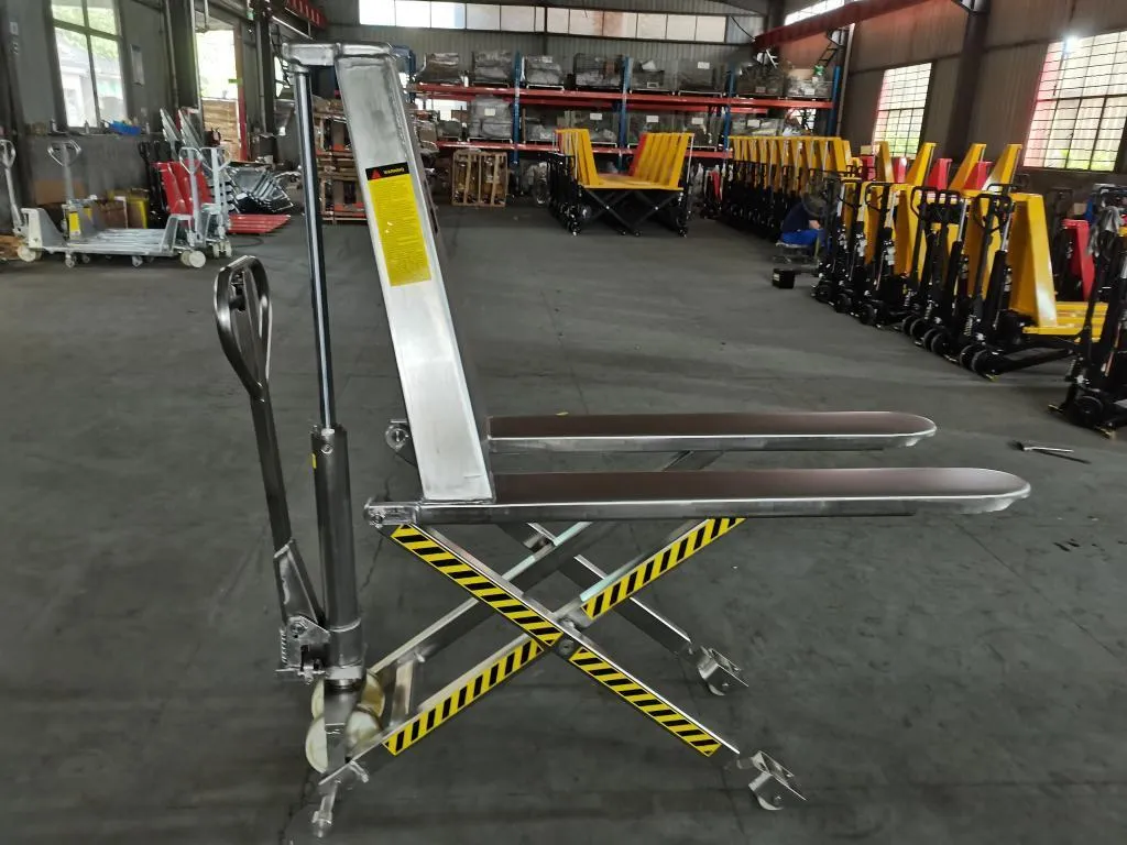 Стальная гидравлическая тележка с ножничным подъёмом JHLIFT SHLS1000N