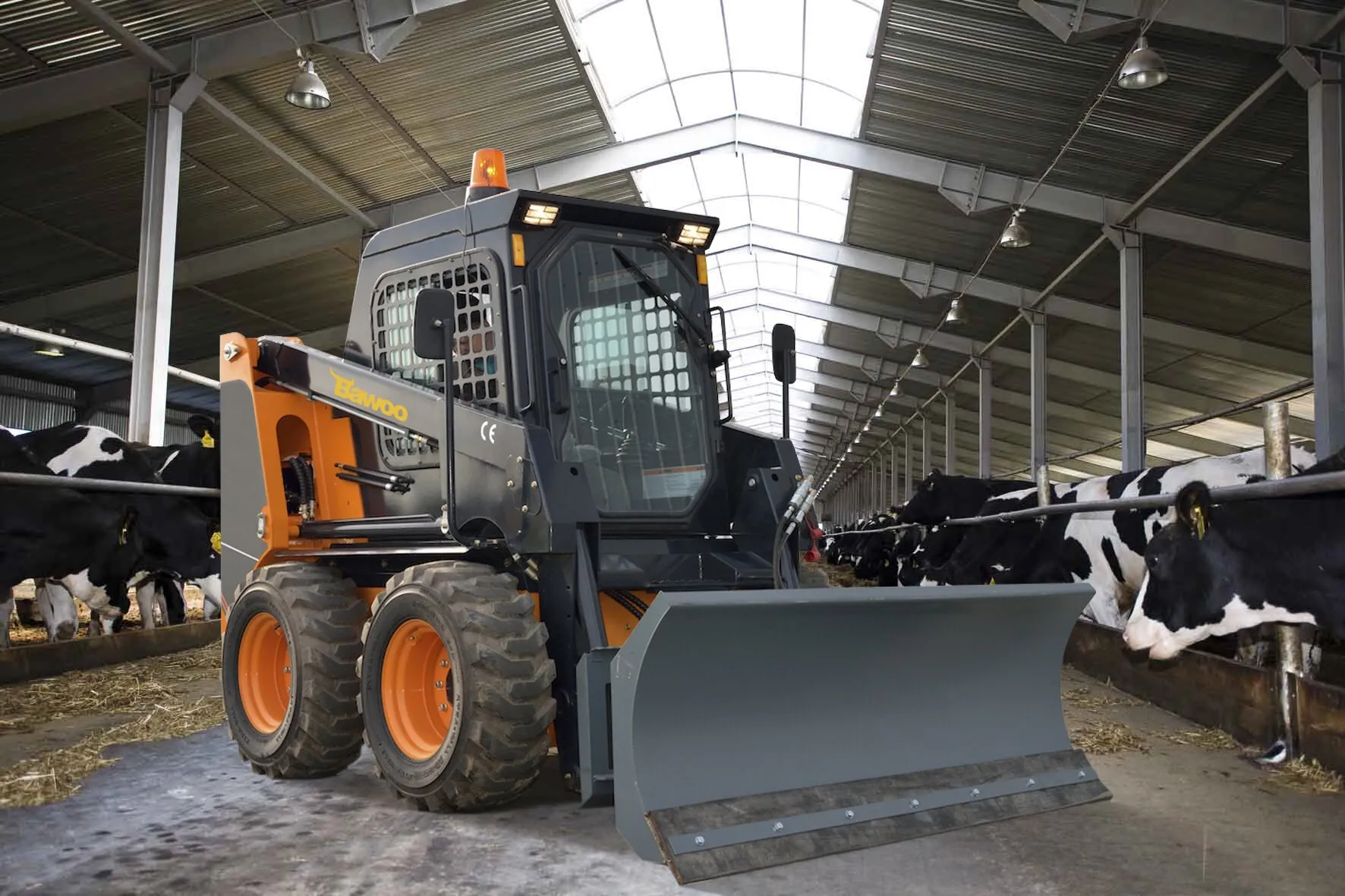 Отвал для уборки снега с механическим поворотом Bawoo 1600 (мм)