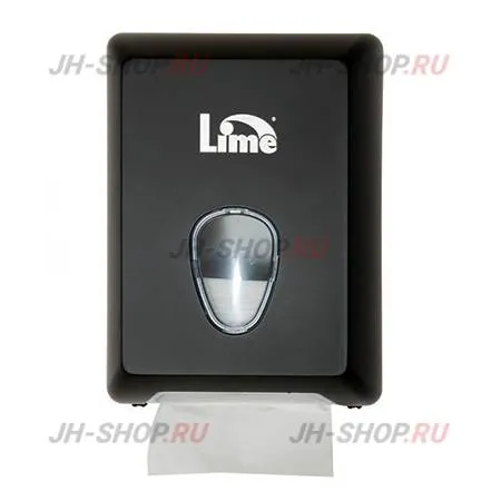 Lime диспенсер для листовой туалетной бумаги V укладки, белый/черный
