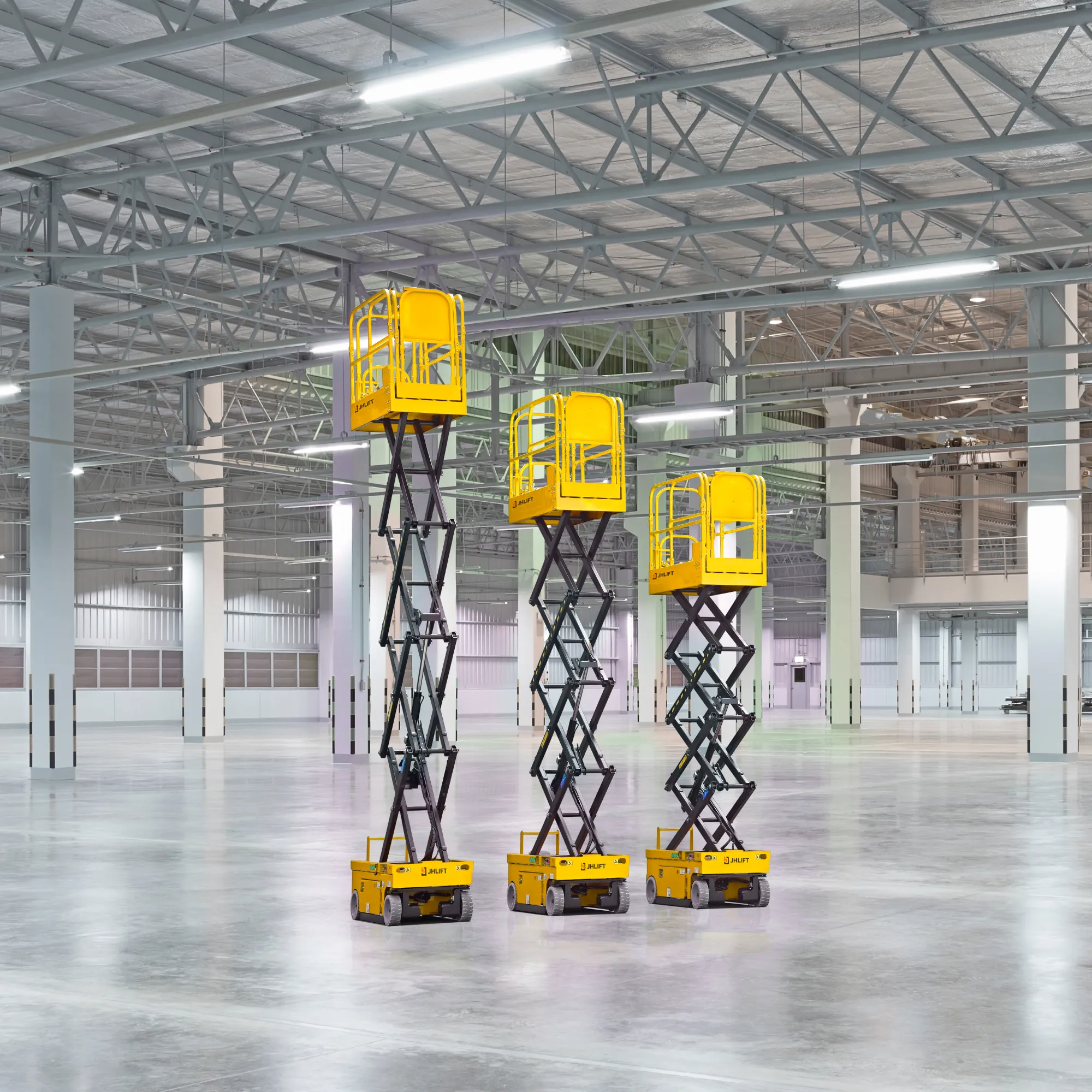 Электрический ножничный подъемник JHLIFT 100XENS, р/в 10000 мм, г/п 230 кг