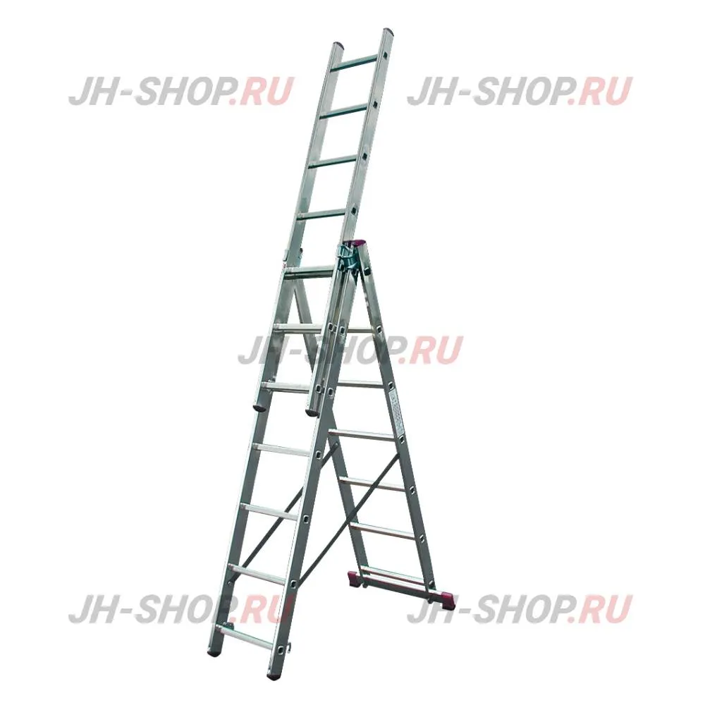 Krause CORDA универсальная  трехсекционная лестница, рабочая высота от 4,55 -10, 8 м