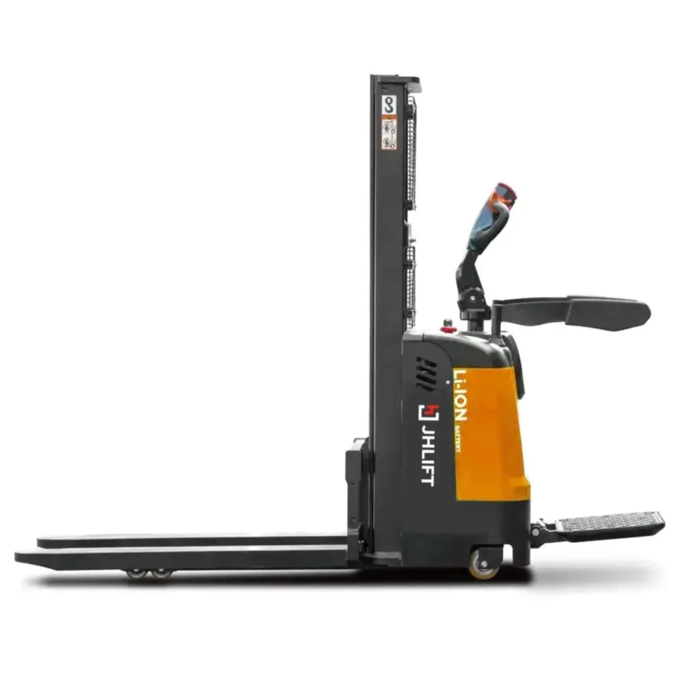 Штабелер электрический самоходный JHLIFT CDD 15 WHL с платформой оператора, 2500 мм, Li-Ion батарея