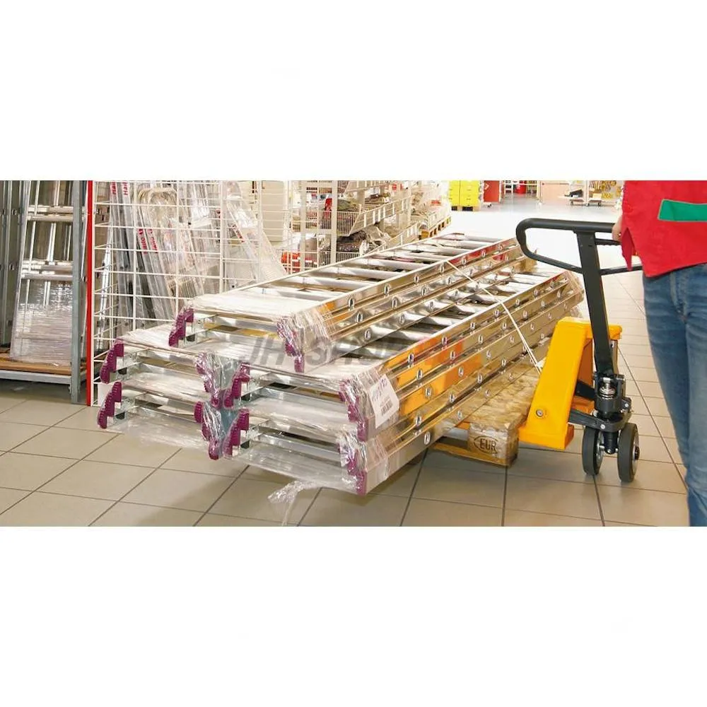 Многоходовая гидравлическая тележка (рохля) JHLIFT BF25-4, 2500 кг, 1150х540 мм, с полиуретановыми колесами