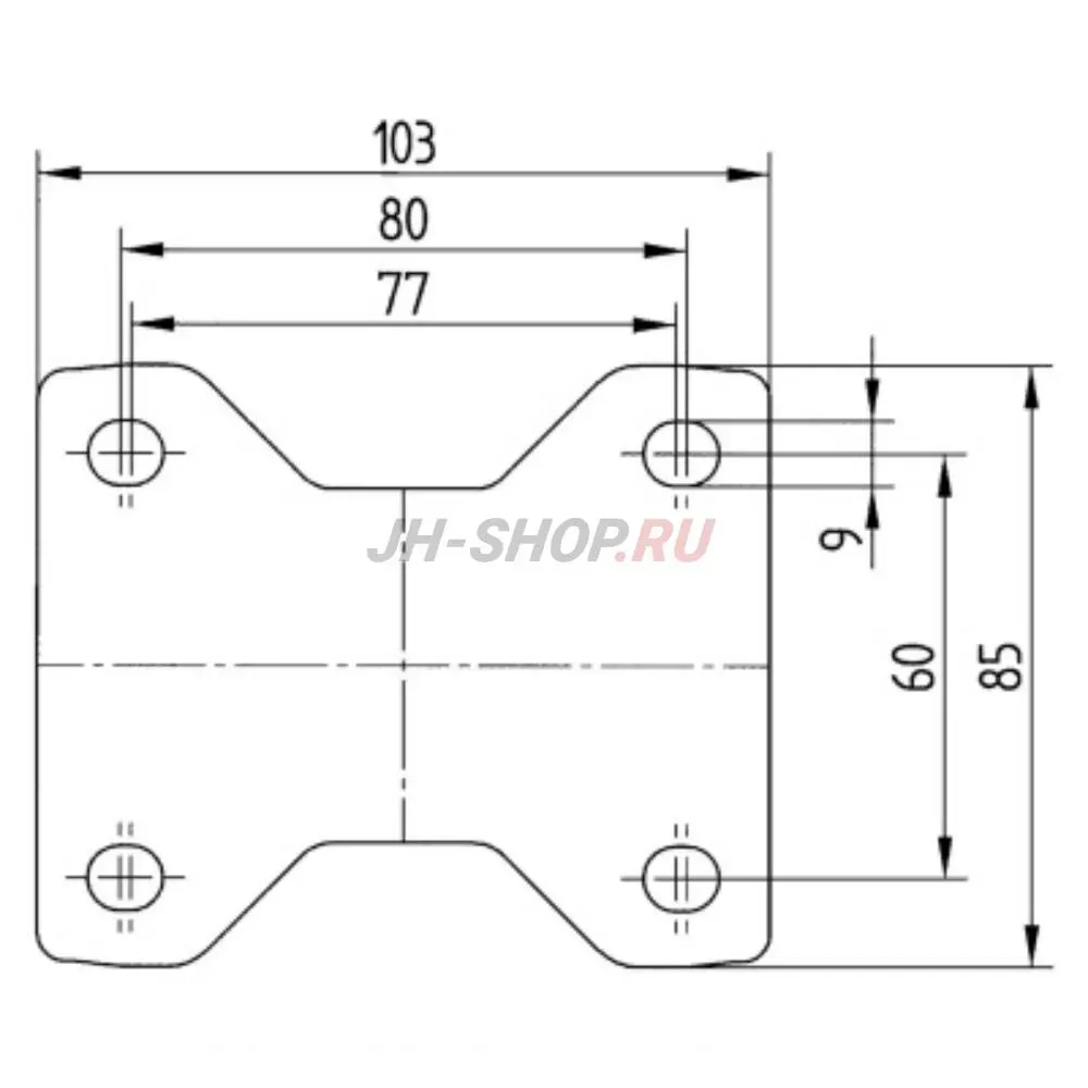 Колесо Tente ALPHA 3478UFR blue