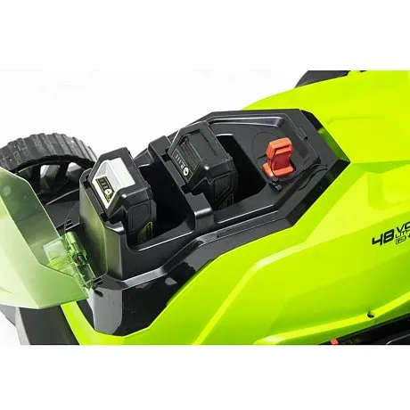 Газонокосилка аккумуляторная Greenworks G24X2LM41, 2*24V, 41 см, с 2хАКБ 4Ач и ЗУ картинка