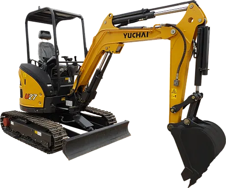 Миниэкскаватор Yuchai U27 c закрытой кабиной картинка