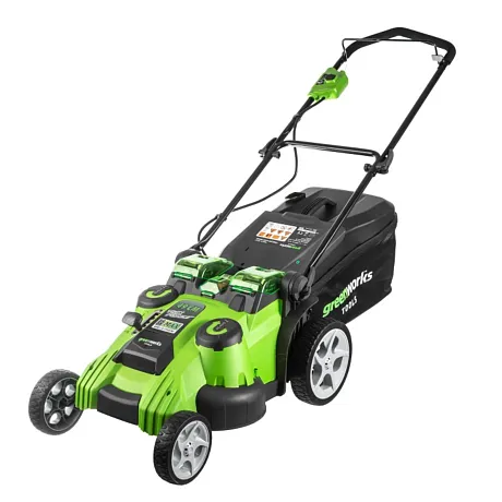Аккумуляторная газонокосилка G-MAX 40V Twin Force 49 см G40LM49DB картинка