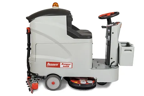 Поломоечная машина аккумуляторная с местом оператора Bennett Ranger R660b с литиевой АКБ 120 а/ч картинка