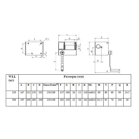 Ручная барабанная лебедка  CaRol TRACTEL картинка