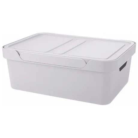 Ящик для хранения Luxe 380х276х140 12л с крышкой картинка