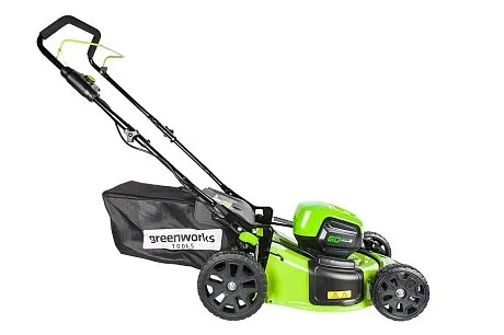 Газонокосилка самоходная аккумуляторная Greenworks GD60LM46SP 60V картинка