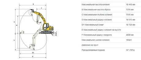 Экскаватор Yuchai YC310LC - 8 картинка