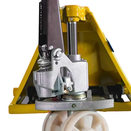 Низкопрофильная гидравлическая тележка (рохля) JHLIFT WH-10L-35-A, 1000 кг, 1150х550 мм, с нейлоновыми колесами картинка