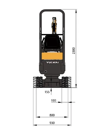 Миниэкскаватор Yuchai YC10-9 картинка