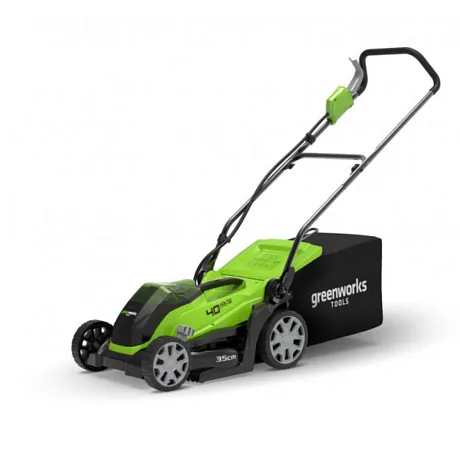 Газонокосилка аккумуляторная G-MAX 40V greenworks G40LM35K2 картинка